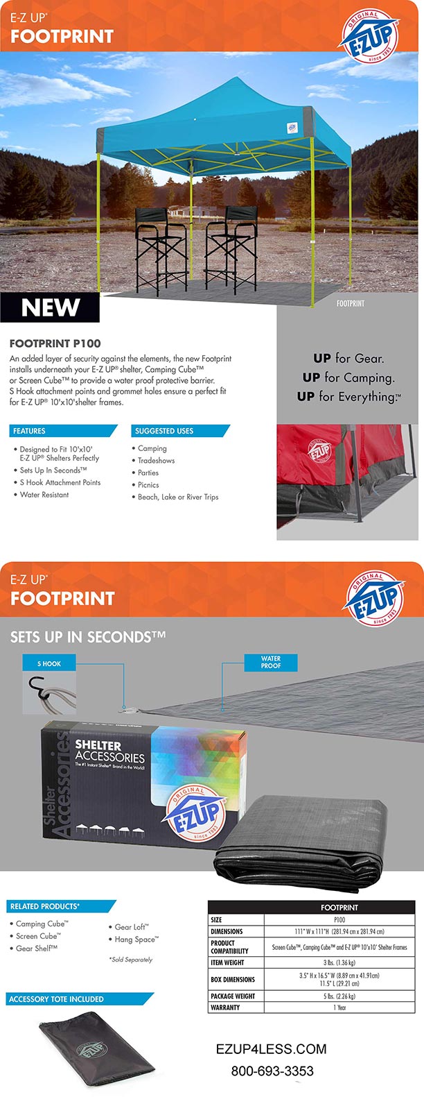 EZ Footprint Canopy Floor