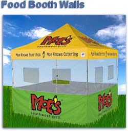 EZ UP Food Booth Walls 8'