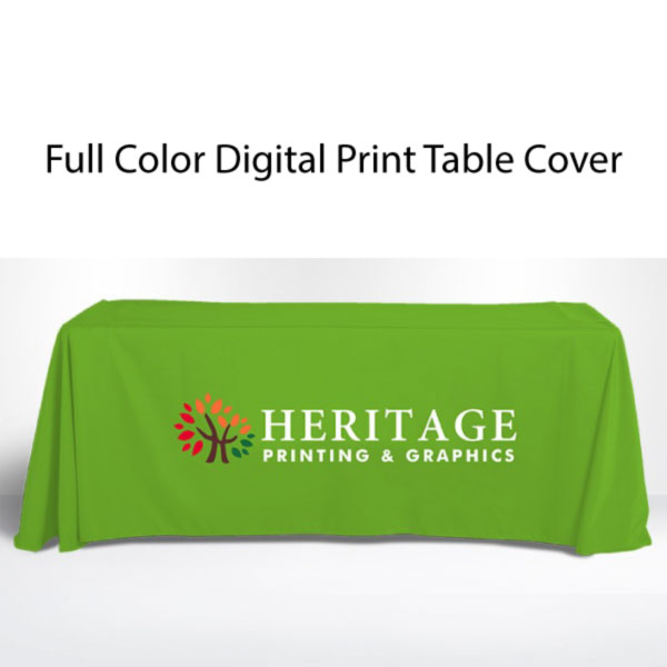 Standard Table Cover with Full Digital Custom Printing