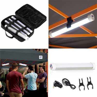 Canopy Lighting Rechargeable with Mounting Clips
